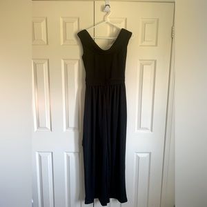 H&M Black sleeveless cowl neck wide legged jumpsuit-Size 6-NWOT